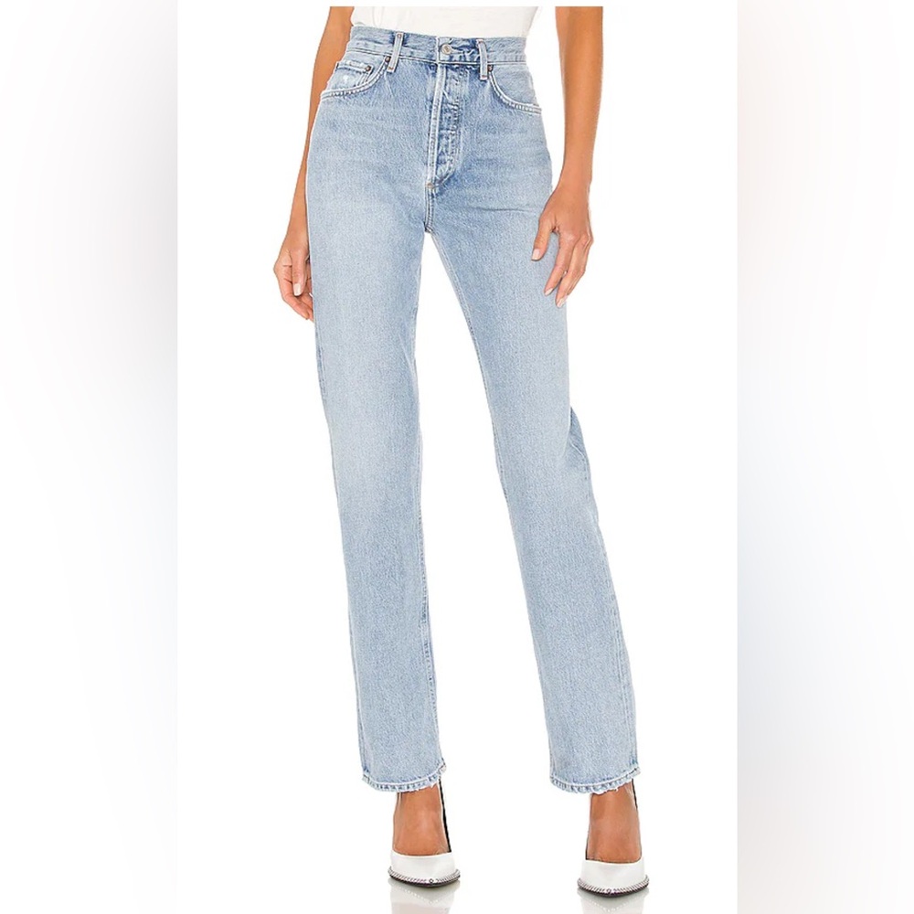 Agolde Lana Straight Jeans in Riptide